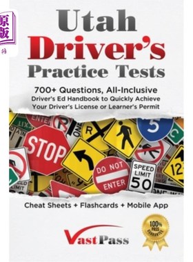 海外直订医药图书Utah Driver's Practice Tests: 700+ Questions, All-Inclusive Driver's Ed Handbook 犹他州驾驶实践测试