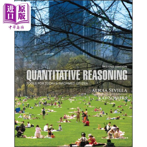 定量推理:今天的知情公民的工具 第2版 Quantitative Reasoning: Tools For TodayS Informed Citizen  英文原版 中商原版