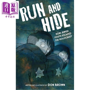 Hide 逃亡与躲藏 Run 预售 Novel 中商原版 图像小说 Brown 犹太青年如何逃离屠杀 英文原版 Don and