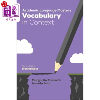 海外直订Academic Language Mastery: Vocabulary in Context 学术语言掌握:语境中的词汇
