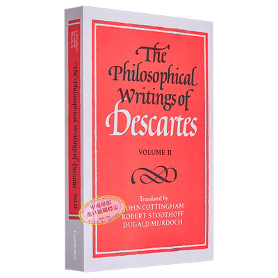 预售 笛卡尔的哲学著作 卷二 The Philosophical Writings of Descartes Volume 2 英文原版 Rene Descartes【中商原版】