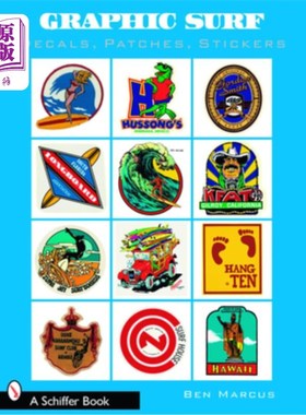 海外直订Graphic Surf: Decals, Patches, Stickers 图形冲浪:贴花，补丁，贴纸