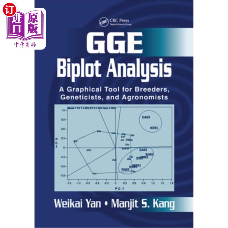 海外直订Gge Biplot Analysis: A Graphical Tool for Breeders, Geneticists, and Agronomists Gge双标图分析:育种家、遗传