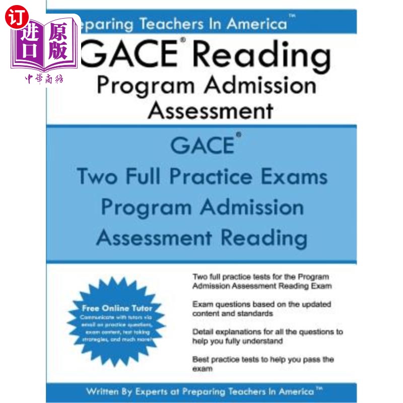 海外直订GACE Reading Program Admission Assessment: GACE Basic Skills - Reading 200 GACE阅读课程入学评估：GACE基本技