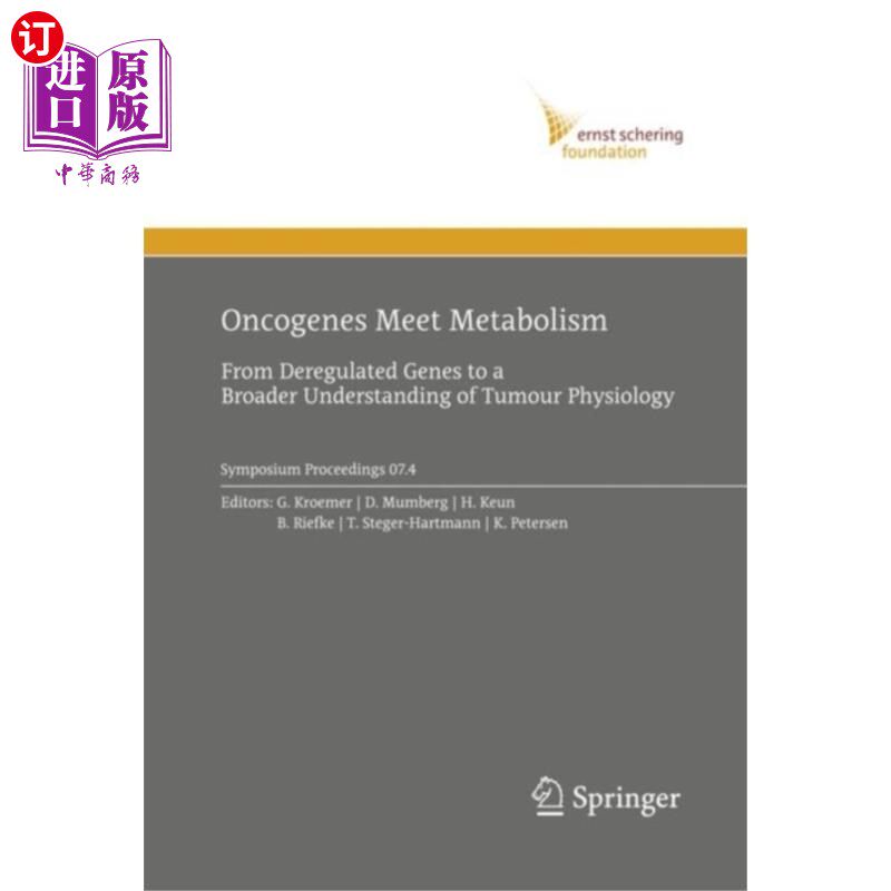 海外直订医药图书Oncogenes Meet Metabolism 致癌基因与新陈代谢相遇