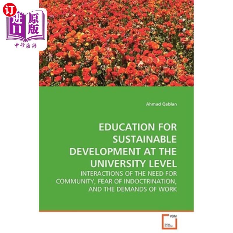 海外直订Education for Sustainable Development at the University Level 大学层面的可持续发展教育
