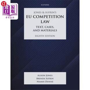 海外直订Jones & Sufrin's EU Competition Law Jones & Sufrin的《欧盟竞争法》