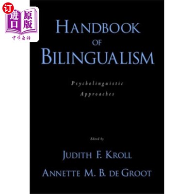 海外直订Handbook of Bilingualism 双语手册