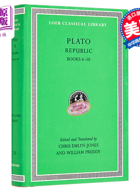 预售 柏拉图 理想国 卷6-10 Republic Volume II Books 6-10 英文原版 Plato【中商原版】
