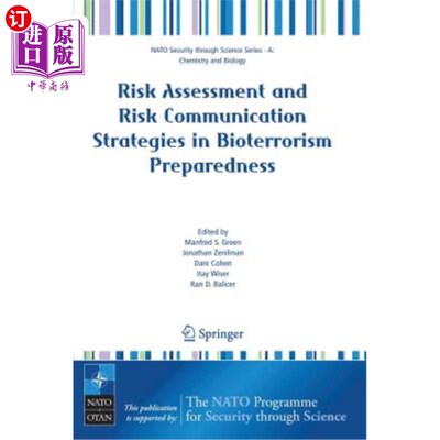 海外直订医药图书Risk Assessment and Risk Communication Strategies in Bioterrorism Preparedness 生物恐怖准备中的风险
