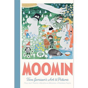 Tove Jansson Moomin Pull-Out Prints 姆明绘本画合集 英文原版 进口图书 儿童绘本 故事图画书 姆明【中商原版】