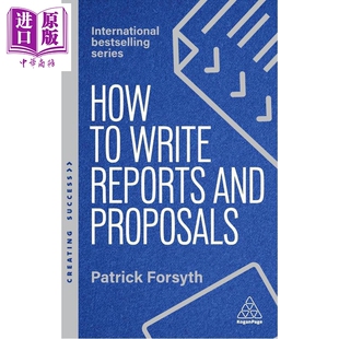 Patrick 第7版 Write 预售 and 英文原版 Forsyth How 7TH Proposals 中商原? 撰写报告提案指南 Reports 如何写报告和方案