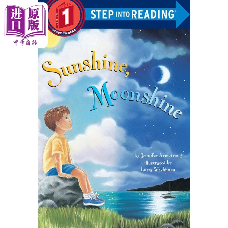 Step into Reading Step 1 Sunshine, Moonshine 兰登阅读进阶1：阳光与月光 英文原版 儿童绘本 分级阅读 7-12岁【中商原版?
