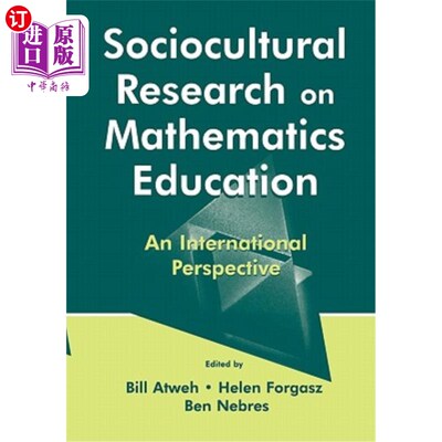 海外直订Sociocultural Research on Mathematics Education: An International Perspective 数学教育的社会文化研究:国际视