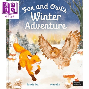 进口童书 冬季 and Fox 预售 Winter 动物故事图画书 精装 儿童精品绘本 冒险 英文原版 Adventure 中商原版 Owls 狐狸和猫头鹰