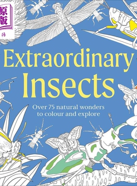 预售 奇妙昆虫涂色书 DK自然奇观涂色系列 英文原版 Extraordinary Insects Colouring Book DK【中商原版】