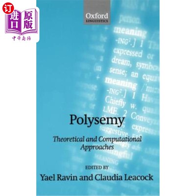 海外直订Polysemy: Theoretical and Computational Approaches 一词多义：理论和计算方法