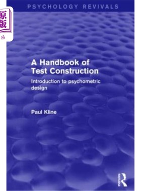海外直订A Handbook of Test Construction: Introduction to Psychometric Design 测试结构手册：心理测量设计导论