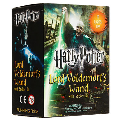 哈利波特 伏地魔的魔杖套装 英文原版 电影周边 Harry Potter Voldemort's Wand with Sticker Kit 节日礼物礼品正版进口