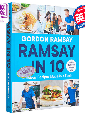 预售 戈登拉姆齐10分钟速成料理 英文原版 Ramsay in 10 Delicious Recipes Made in a Flash Gordon Ramsay【中商原版】