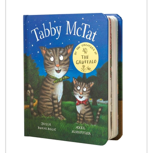 朱莉娅唐纳森:虎斑猫 Tabby McTat 纸板书 绘本图画书 人类与动物 友谊 0~3岁 英文原版【中商原版】