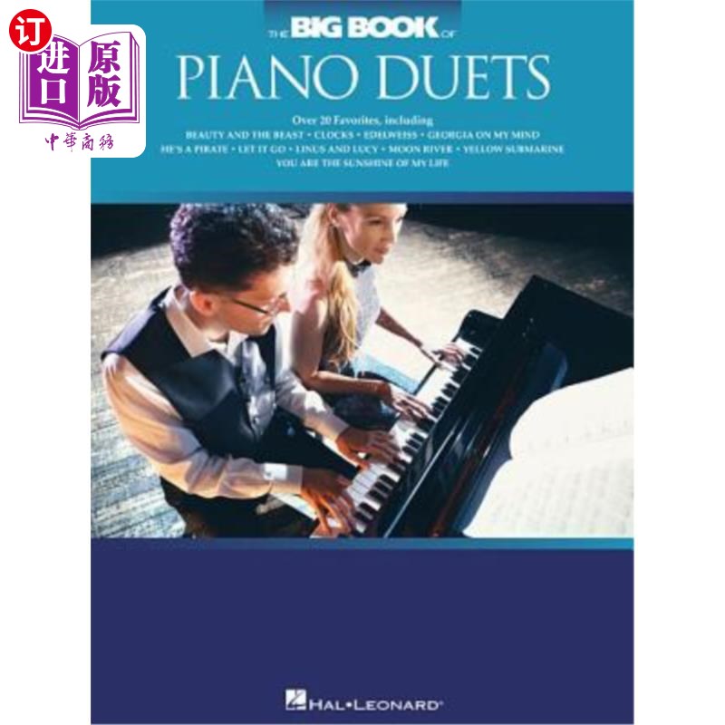 海外直订The Big Book of Piano Duets 钢琴二重奏的大书