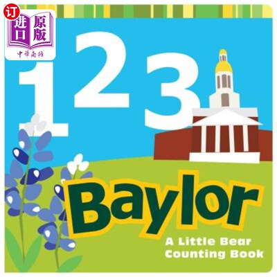 海外直订1, 2, 3 Baylor: A Little Bear Counting Book 贝勒：一本小熊数书