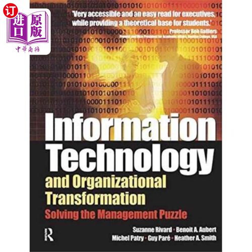 海外直订Information Technology and Organizational Transf... 信息技术与组织转型