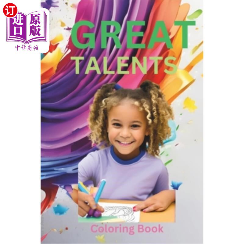 海外直订Great Talents Coloring Book 《天才画册》