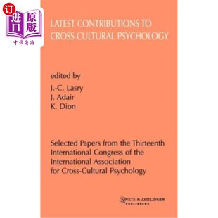 海外直订医药图书Latest Contributions to Cross-Cultural Psychology 跨文化心理学的新贡献