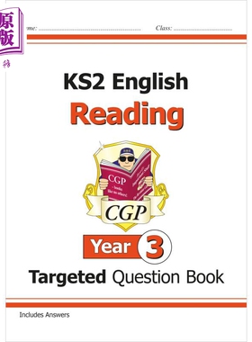 英国原版CGP教辅 新KS2英语针对性问题书 阅读 3年级 New KS2 English Targeted Question Book Reading Year 3【中商原版】