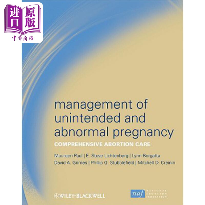 现货 意外和异常妊娠的管理-综合流产护理 Management Of Unintended And Abnormal Pregnancy 英文原版 Maureen P