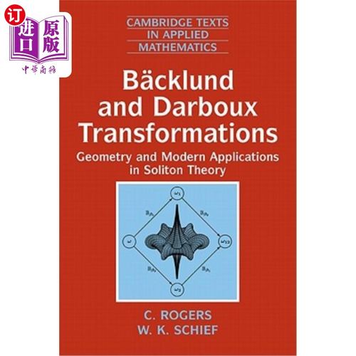 海外直订B?cklund and Darboux Transformations: Geometry and Modern Applications in Solito backlund和d