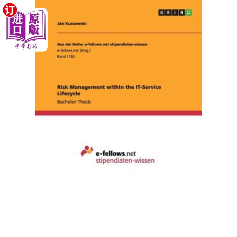 海外直订Risk Management within the IT-Service Lifecycle IT服务生命周期内的风险管理