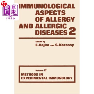 海外直订医药图书Immunological Aspects of Allergy and Allergic Diseases: Volume 2 Methods in Expe 过敏和过敏性疾病的