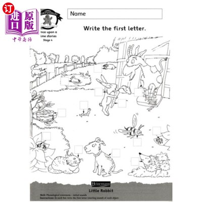海外直订Literacy Edition Storyworlds Stage 4, Once Upon ... 识字版故事世界第四阶段，童话世界，练习册