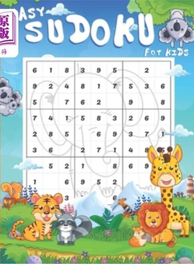 海外直订Easy Sudoku For Kids: 100 Easy sudoku Puzzles and Answer Including That Range In 儿童简单数独游戏：100个简