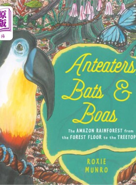 海外直订Anteaters, Bats & Boas: The Amazon Rainforest from the Forest Floor to the Treet 食蚁兽，蝙蝠和蟒蛇:从森林