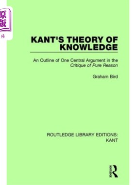 海外直订Kant's Theory of Knowledge 康德的认识论