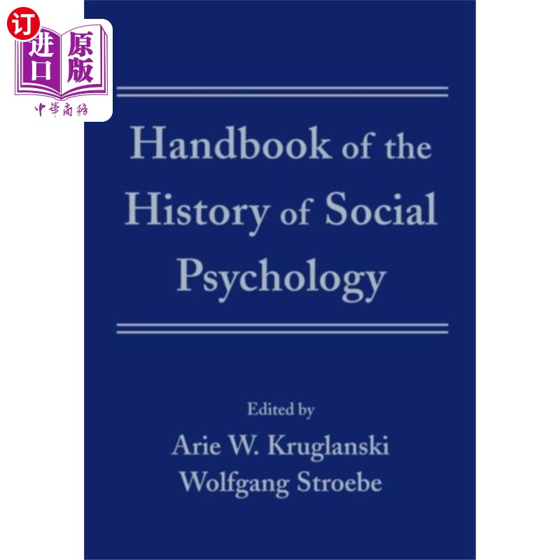 海外直订Handbook of the History of Social Psychology 社会心理学历史手册
