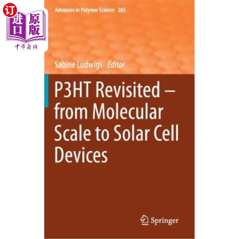 海外直订P3ht Revisited - From Molecular Scale to Solar Cell Devices 重新审视P3ht——从分子尺度到太阳能电池设备