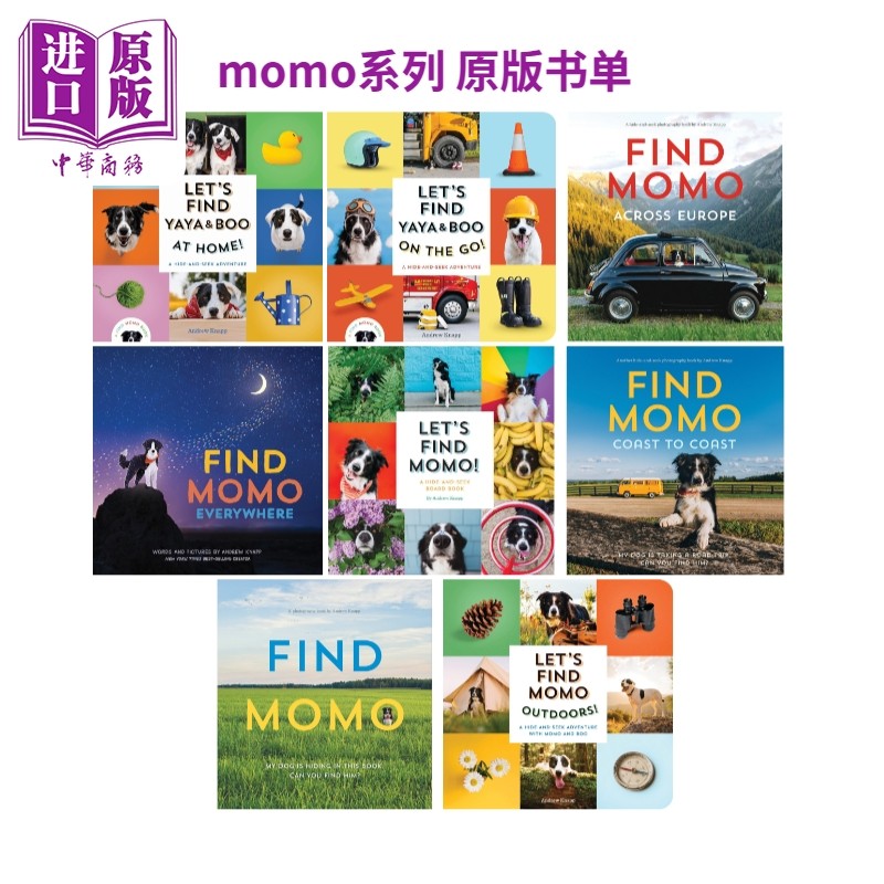 Momo系列 寻找莫莫 英文原版进口 狗狗找找书 捉迷藏的书 让我们找到Momo儿童纸板书亲子读物 狗狗摄影集艺术书,书籍/杂志/报纸,原版其它,淘宝优惠券,粉丝福利购,淘宝优惠卷