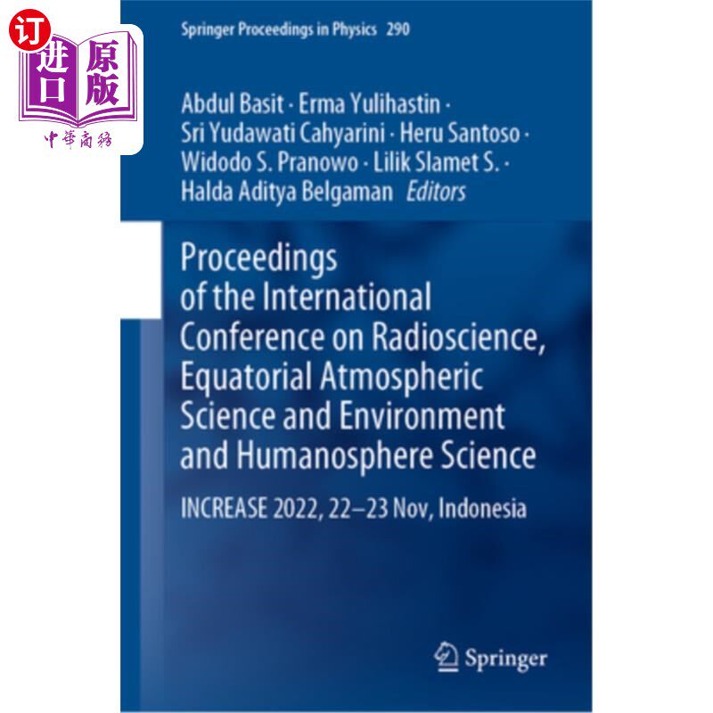 海外直订Proceedings of the International Conference on Radioscience, Equatorial Atmosphe 国际放射科学会议论文集，赤