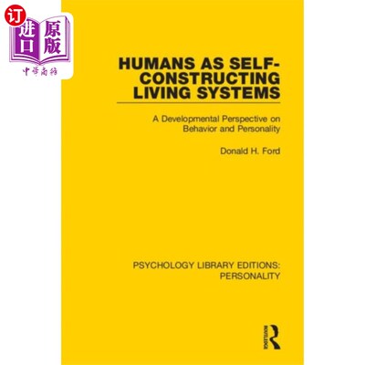 海外直订Humans as Self-Constructing Living Systems 人类是自我构建的生命系统