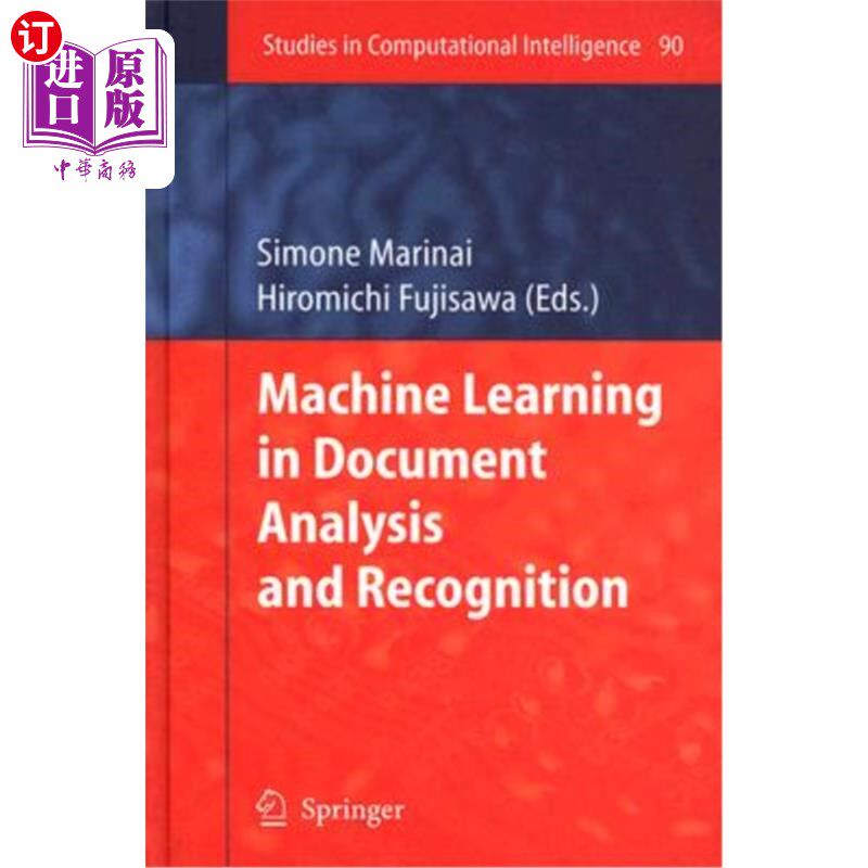 海外直订Machine Learning in Document Analysis and Recognition 机器学习在文档分析与识别中的应用