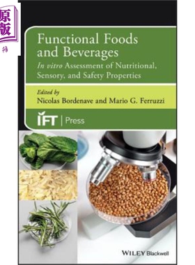 现货 功能性食品与饮料 营养 感官与安全属性的体外评估 Functional Foods And Beve【中商原版】