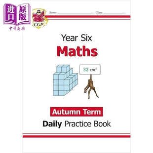 英国原版 Maths Daily Practice 六年级秋季 New Term 中商原版 KS2数学日常练习书 学期 KS2 Year Book Autumn 新版 CGP教辅