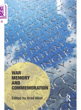 海外直订War Memory and Commemoration 战争记忆与纪念