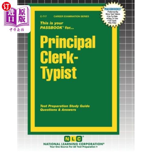 海外直订Principal Clerk-Typist 主要文书打字员