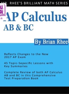 海外直订AP Calculus AB & BC: AP Calculus Exam Review Book AP微积分AB和BC: AP微积分考试复习书